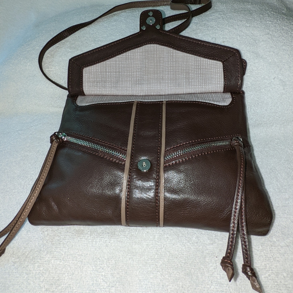Brighton fashionsta brown crossbody bag. - Picture 7 of 13